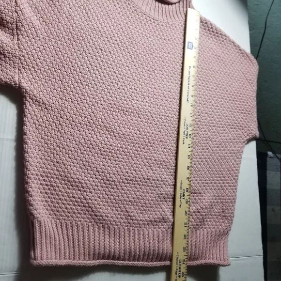 TECREW PINK MOCK SWEATER SIZE MEDIUM - Picture 5 of 10